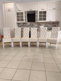 SET 6 SCAUNE GLAMY CATIFEA CREM