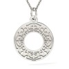 Colier Argint 925 Atcom Ozana, Pandantiv Argintiu 15mm, 45cm, Femei, Cadou Valentine&#039;s Day/Craciun