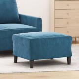 VidaXL Taburet, albastru, 60x50x41 cm, catifea