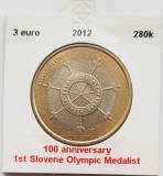 2240 Slovenia 3 euro 2012 1st Slovene Olympic Medalist km 109, Europa