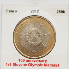 2240 Slovenia 3 euro 2012 1st Slovene Olympic Medalist km 109