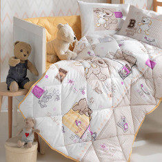 Set Complet Lenjerie Patut Bebe Friendship (Bumbac 100%)