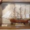 Macheta din lemn a navei CUTTY SARK 1870, inadrata in cutie de lemn si sticla