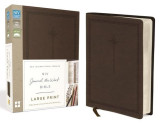 NIV, Journal the Word Bible, Large Print, Imitation Leather, Brown: Reflect, Journal, or Create Art Next to Your Favorite Verses