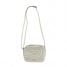 Geanta Heart Ella Icon, 20 x 15 x 8 cm, piele ecologica, Argintiu foto