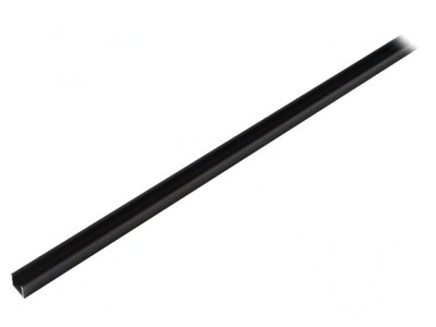 Profil Aluminiu Negru 2m pentru Module LED SMART16 foto
