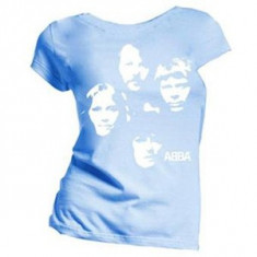 ABBA S Faces Skinny Blue (tricou fete) foto