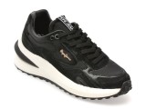 Pantofi sport PEPE JEANS negri, LS60035, din material textil si piele naturala