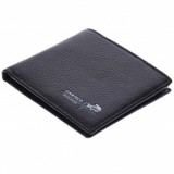 Portofel barbati din piele naturala, negru, 11 x 9 cm, DL301-11882, NANO BELT