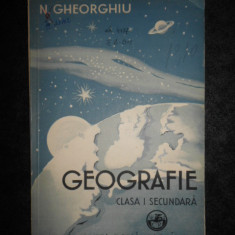 Nic. Gheorghiu - Introducere in geografie pentru clasa I secundara (1934)