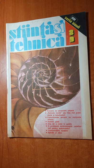 revista stiinta si tehnica august-septembrie 1990