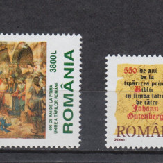 ROMANIA 2000 LP 1514 EVENIMENTE 2000 SERIE MNH