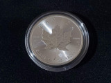 Canada 2024 - 5 USD - Frunza de arțar - 1 OZ &ndash; O monedă de argint, America de Nord