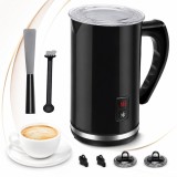 Set Aparat Spumat Lapte Sofia CONCEPT&reg;, Detasabil, Functie Incalzire Lapte, 240ml, 500W, Inox