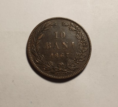10 bani 1867 Watt foto