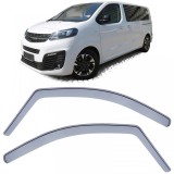 Deflector de vant, deflector de ploaie, protectie &icirc;mpotriva vantului, negru fum pentru Vivaro Zafira Life din 19 Performance AutoTuning