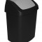 Coș de gunoi Curver SWING BIN, 15L, 24,8x30,6x41,8 cm, negru/gri, pentru gunoi