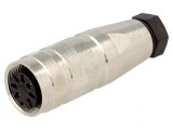 Conector M16 Mufă Mamă 7 PIN 5A 100V Drept pentru Lipire pe Cablu