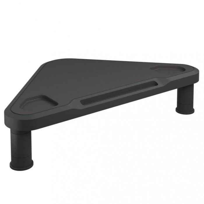 Suport de colt pentru monitor, negru, 49x28x10,5 cm
