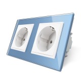 Cumpara ieftin Priza dubla Livolo cu rama din sticla SmartElectro IntelligentHouse