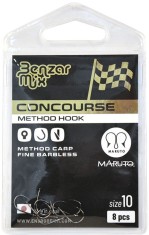 Carlige Benzar Concourse Methond Carp Fine Barbless, Nr.12, 8buc/plic