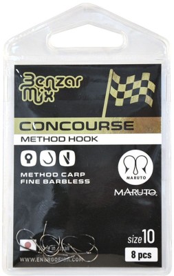 Carlige Benzar Concourse Methond Carp Fine Barbless, Nr.10, 8buc/plic foto