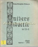 Cumpara ieftin Univers Didactic Nr. 5-6, Inspectoratul Scolar Iasi, 1995, 120 pagini, Pedagogie, Material Didactic