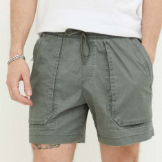 Abercrombie & Fitch pantaloni scurti barbati, culoarea verde