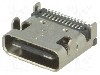 Conector USB C, ADAM TECH - USB-C31-S-RA-SMT-BK foto