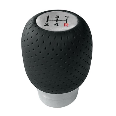 Nuca schimbator Lampa pentru Fiat/Opel, Piele/Aluminiu, 32mm, Negru foto