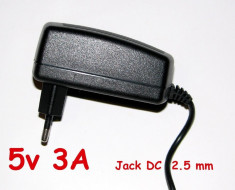 Incarcator cu mufa Jack DC de 2,5 mm - 5V 3A foto
