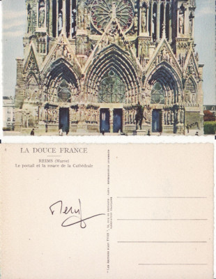 Ilustrata Franta- Reims- Catedrala foto