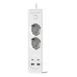 Cumpara ieftin Prelungitor JORTAN cu 2 prize, 2 porturi USB si 2 Type C, lungime 2 metri