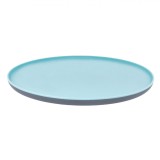 Farfurie Plastic, 25cm, Turcoaz Gri