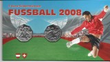 Austria 2x5 euro 2008 CE fotbal, argint, UNC, Europa