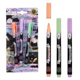 Set Marker Creta Lichida, Chalkmarker, 3 Bucăți, Culori Pastel, V&acirc;rf 1mm, Multicolor, Oem