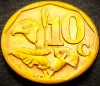 Moneda 10 CENTI - AFRICA de SUD, anul 2002 * cod 3874 = A.UNC - AFRIKA DZONGA