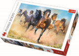 Puzzle Trefl 2000 piese Herghelie de cai galopand, multicolor