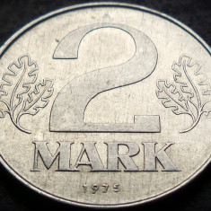 Moneda 2 MARCI / MARK - RDG (GERMANIA DEMOCRATA), anul 1975 * cod 3703 A