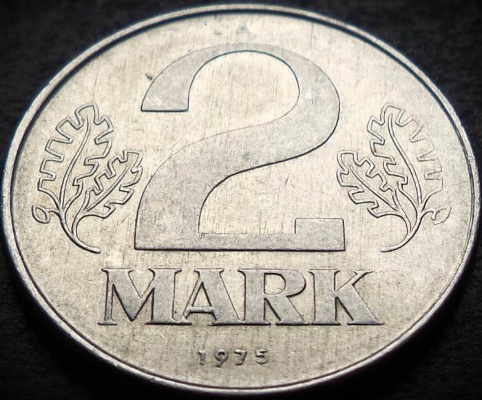 Moneda 2 MARCI / MARK - RDG (GERMANIA DEMOCRATA), anul 1975 * cod 3703 A