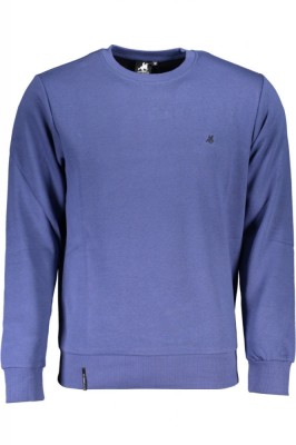 Bluza barbati cu maneca lunga si imprimeu cu logo Albastru inchis, M foto