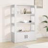VidaXL Servantă, alb, 80x30x119,5 cm, lemn prelucrat