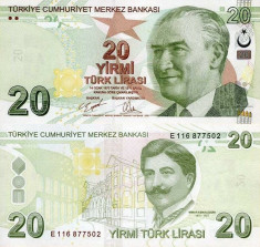 TURCIA 20 lire ND 2009 serie E UNC!!! foto