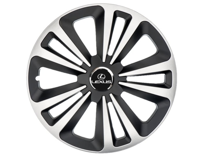 Set 4 Capace Roti Terra Gri-Negru R14, pentru gama auto Lexus