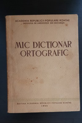 Mic dicționar ortografic foto