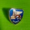 D275-I-Insigna vintage VENETIA metal aurit emailat 2/2 cm.