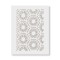 Sablon Perete vopsire, tencuiala 900x600x0.7mm Hexagon Burst Refolosibil, model MXSP7102
