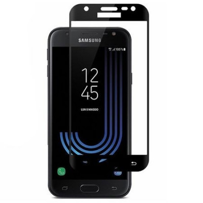 Folie sticla securizata 5D Full Glue pentru Samsung Galaxy J3 (2017), Negru foto