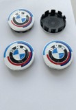 Capace Janta BMW 69mm/65mm Aniversare, Set 4 Bucati, Plastic ABS, Accesorii Auto Roti