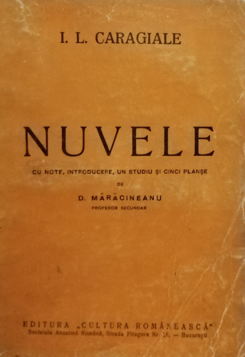 I. L. Caragiale - Nuvele (editia 1944)
